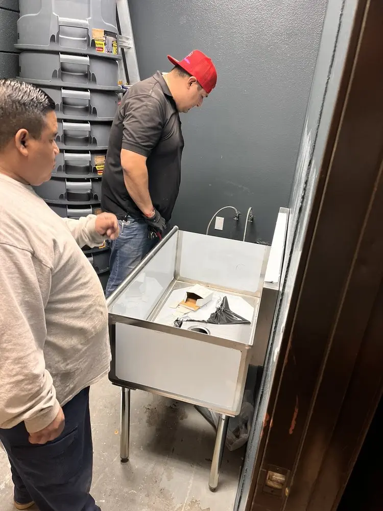 Commercial plumbing and sink installation in Whetstone